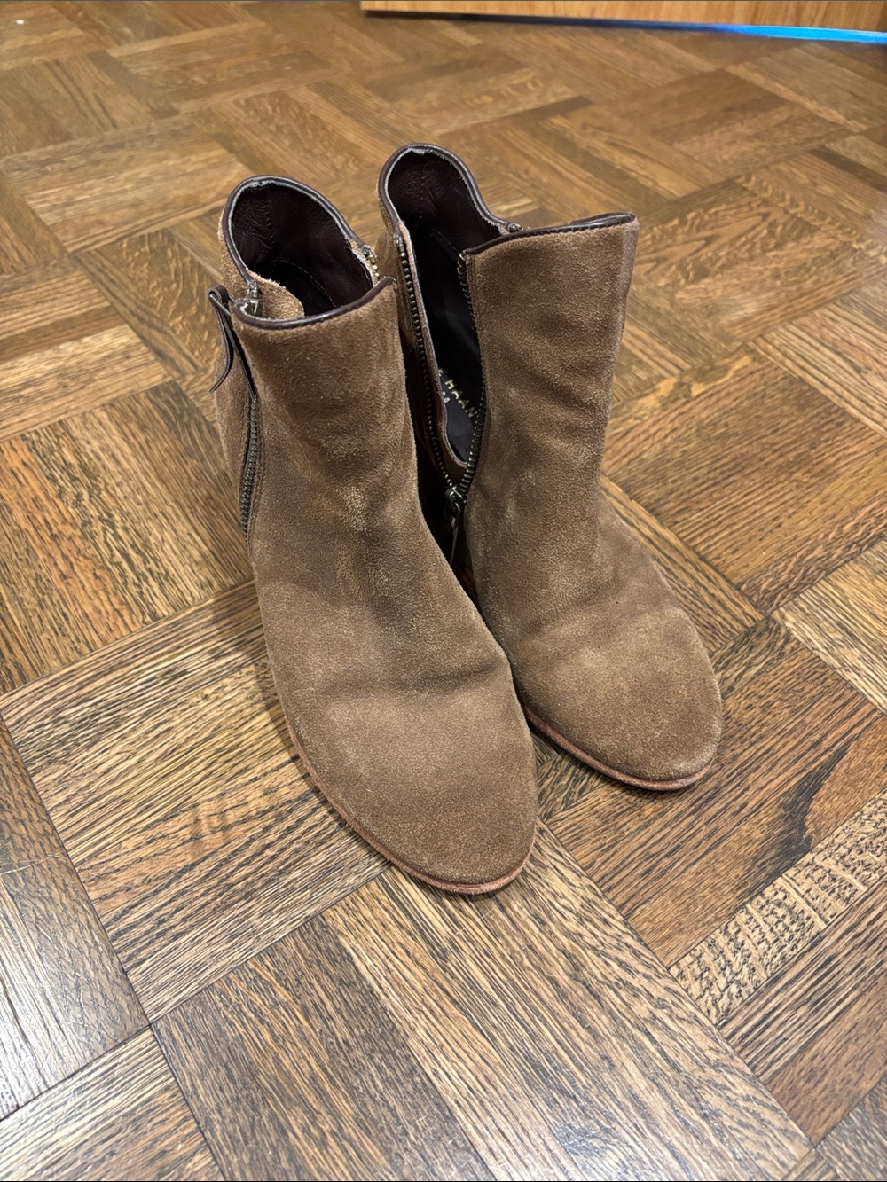 Cole Haan Brown Suede Ankle Booties
